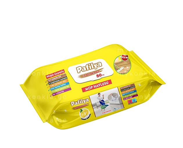 PAFILYA wet floor cleaning surface lemon 70 pcs