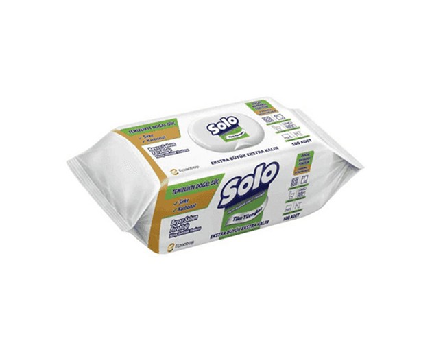 SOLO ავეჯის საწმენდი სველი ხელსახოცი 100ც