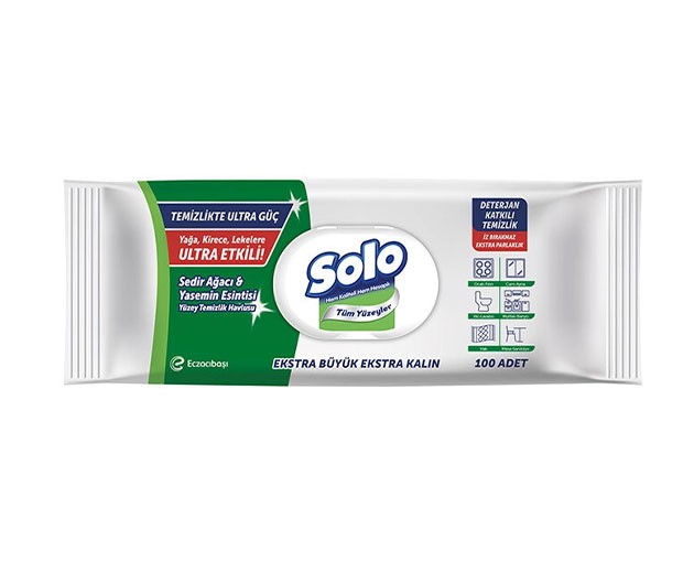 SOLO Furniture cleaning wet wipes Jasmine and cedar 100 pcs