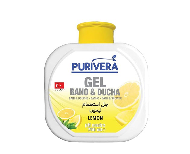 PURIVERA Shower Gel Lemon 750 ml