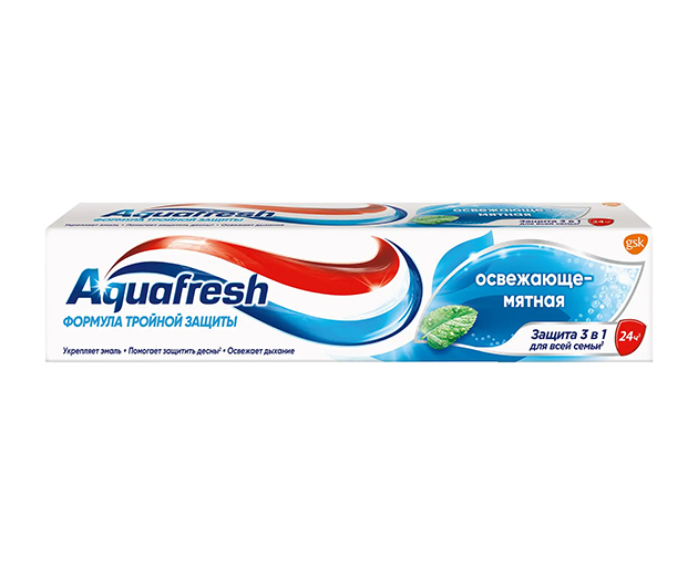 AQUAFRESH კბილის პასტა გამაგრილებელი პიტნა 125 მლ