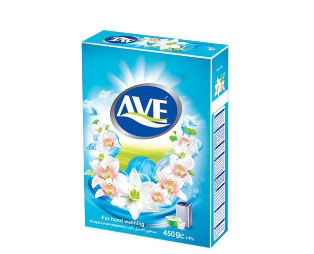 Ave სარეცხი ფხვნილი ხელით რეცხვისთვის 450 გრ