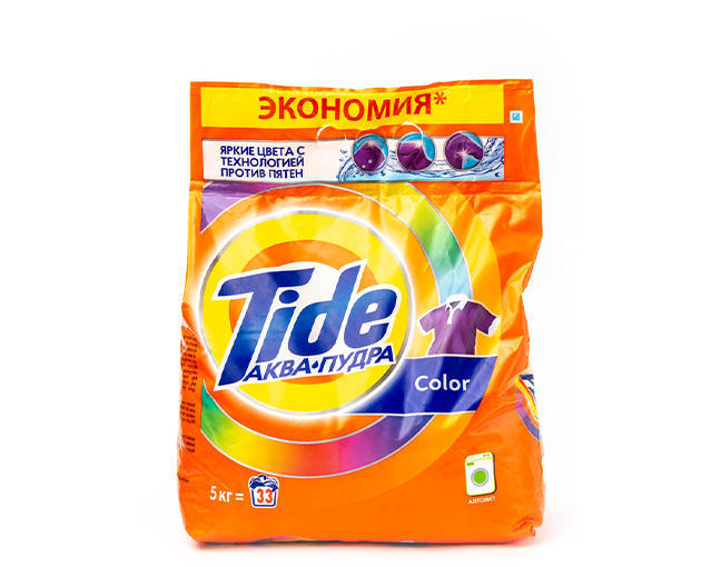 Tide სარეცხი ფხვნილი ფერადების 