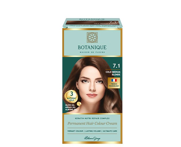 BOTANIQUE თმის საღებავი 7.1 ცივი საშუალო ქერა