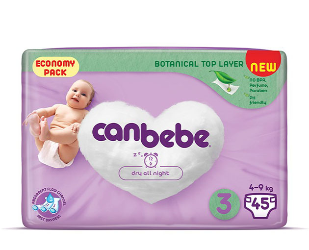 Canbebe N3 ბავშვის საფენი 4-9კგ
