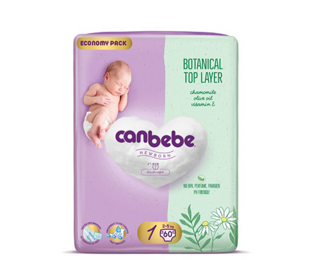 Canbebe N1 ბავშვის საფენი 2-5კგ|Canbebe N1 baby diaper 2-5kg