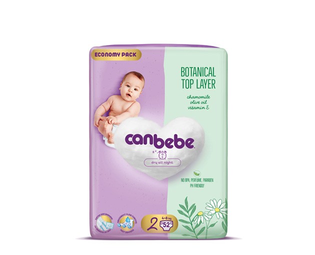 Canbebe N2 ბავშვის საფენი 3-6კგ|Canbebe N2 baby diaper 3-6kg