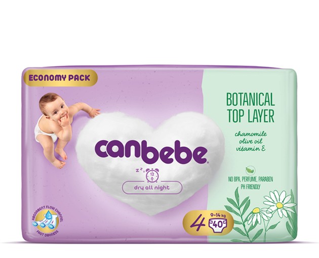 Canbebe N4 ბავშვის საფენი 7-14კგ|Canbebe N4 baby diaper 7-14kg