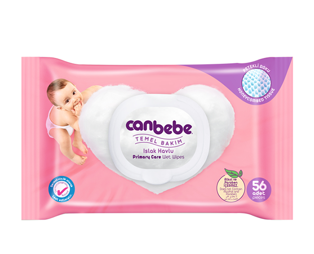 Canbebe basic care სველი საწმენდი 56 ცალი