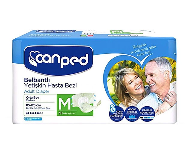 CANPED M საფენი მოზრდილთათვის 30 ცალიანი