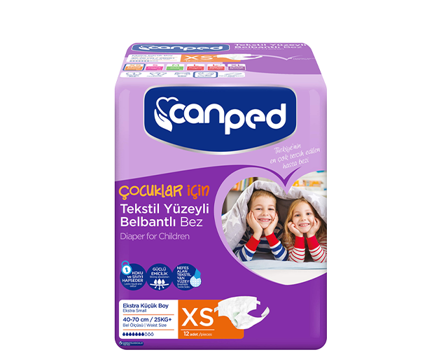 Canped XS საფენი ენურეზის მქონე ბავშვებისთვის 12 ცალი