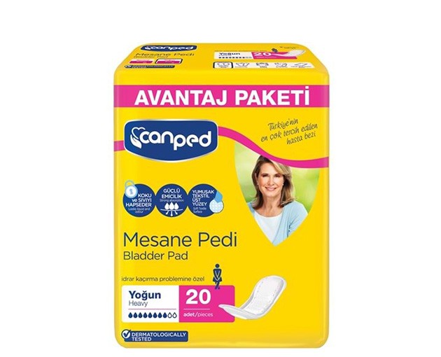 CANPED L ზომა ქალის უროლოგიური საფენი 20ც