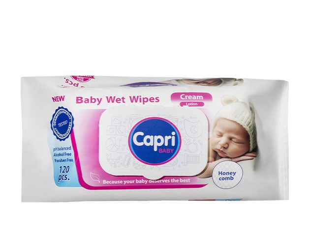 CAPRI საბავშვო სველი საწმენდი  120ც