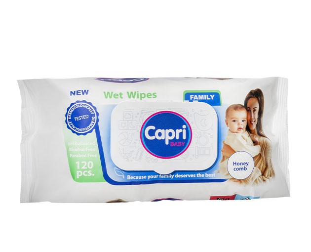 CAPRI Family Wet wipes  120pcs