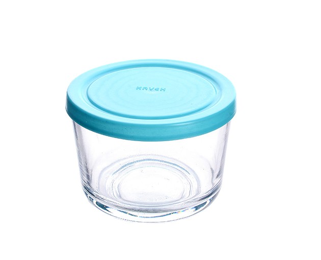 Glass container tall small 420 ml