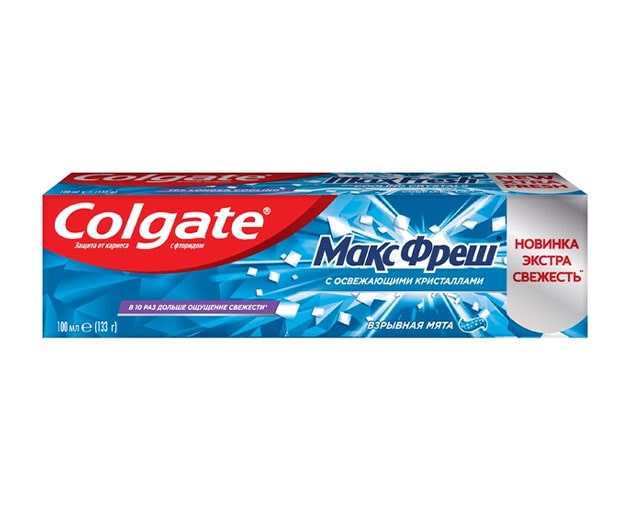Colgate კბილის პასტა MaxFresh ლურჯი პიტნა 100მლ