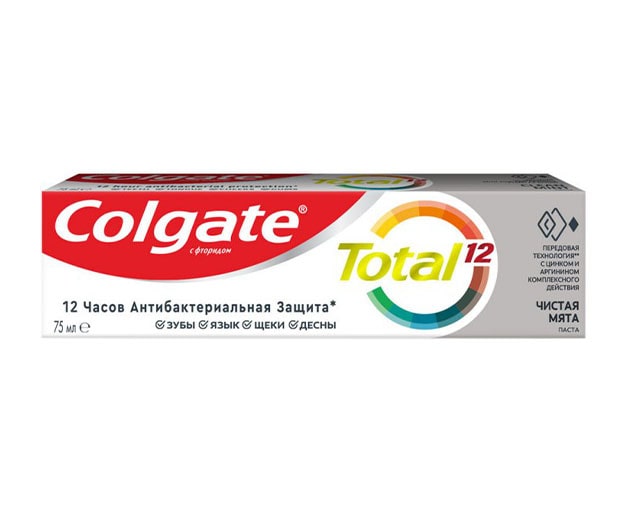 Colgate Toothpaste Total 12 Pro Antibacterial 75ml