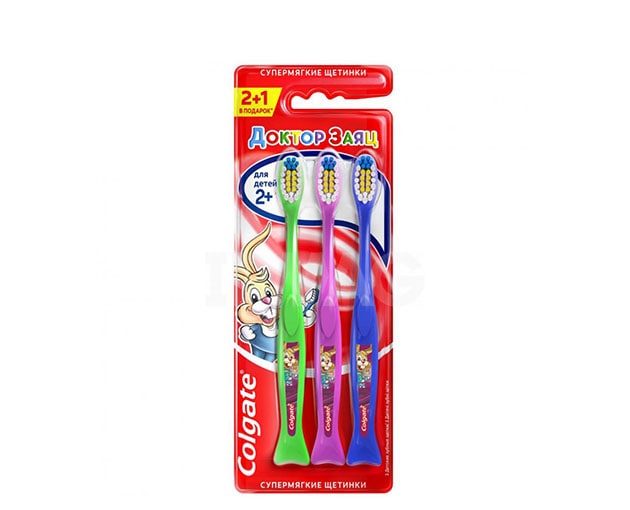 Colgate კბილის ჯაგრისი საბავშვო 2+1