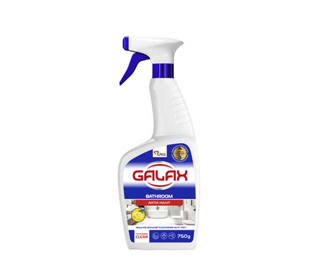 Galax აბაზანის საწმენდი საშუალება კირის და საპნის ნადების მოსაშორებლად 750მლ