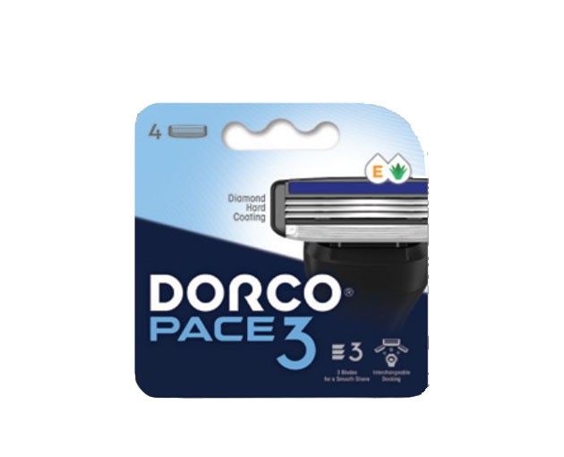 Dorco მამაკაცის საპარსის დანადგარის კარტრიჯი 5 პირიანი 4 ცალიანი