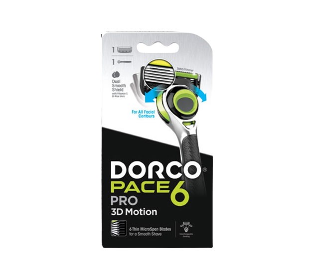 Dorco მამაკაცის დანადგარი საპარსი Dorco 6 პირიანი+2 კარტრიჯი