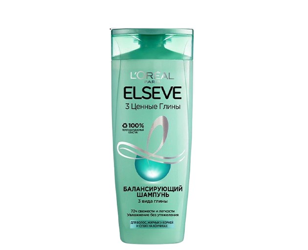 ELSEVE shampoo 3 clays for oily hair 400 ml