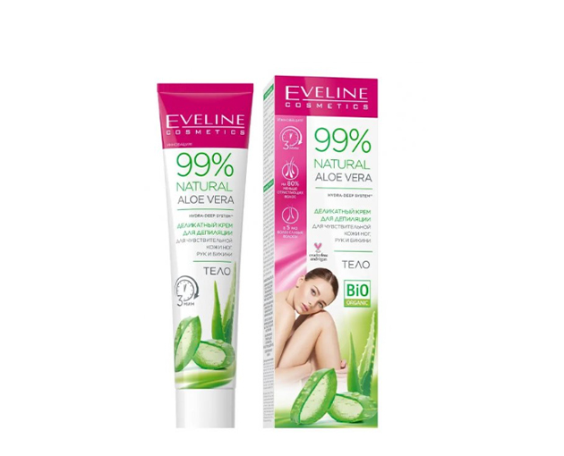 EVELINE depilatory cream aloe vera NATURAL ALOE VERA