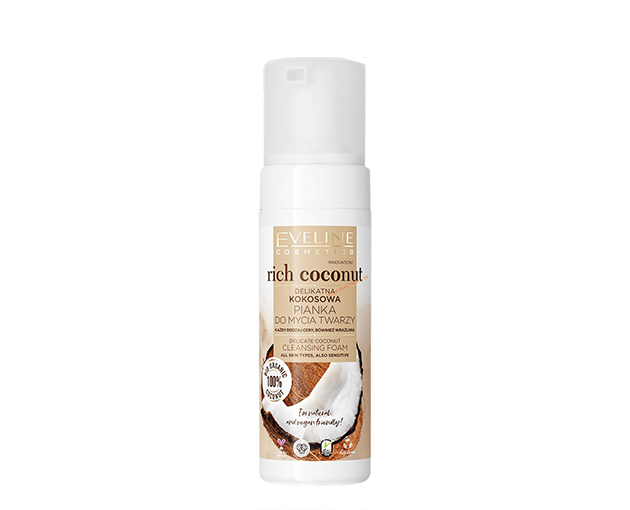 EVELINE სახის დასაბანი ქაფი ქოქოსი RICH COCONUT