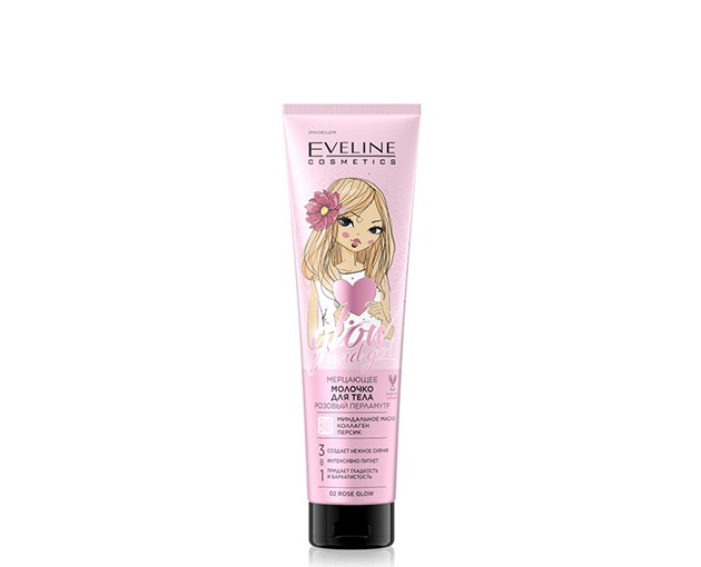 EVELINE Shiny Body Milk Golden GLOW and GO 