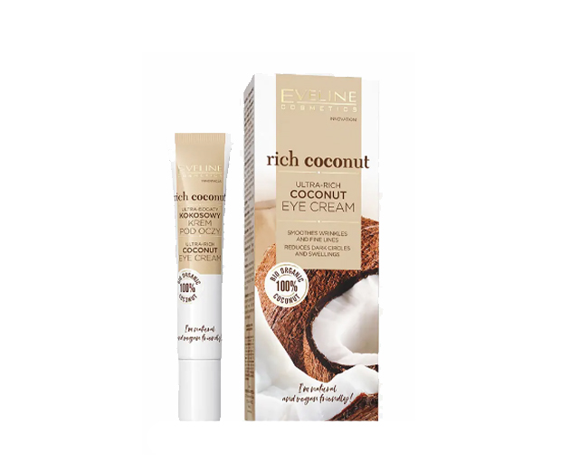 EVELINE თვალის დამატენიანებელი კრემი ქოქოსი RICH COCONUT