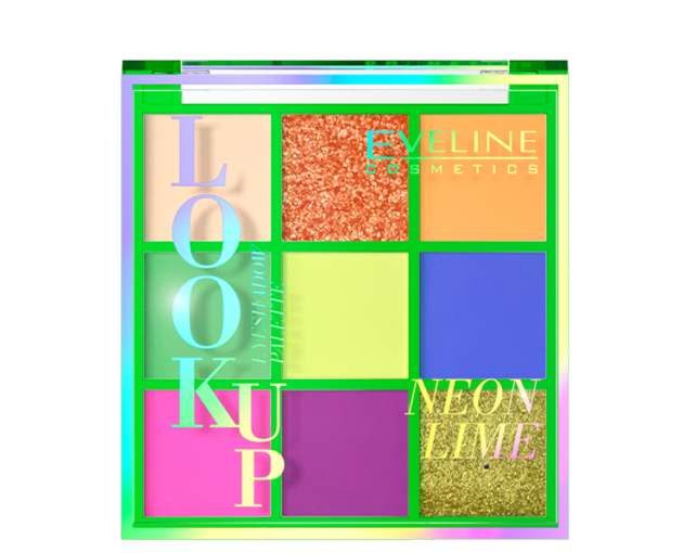 EVELINE eyeshadow palette NEON LIME