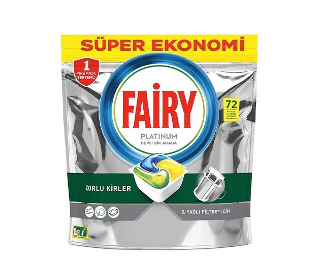 FAIRY Platinum Dishwasher Tablets 72 pieces