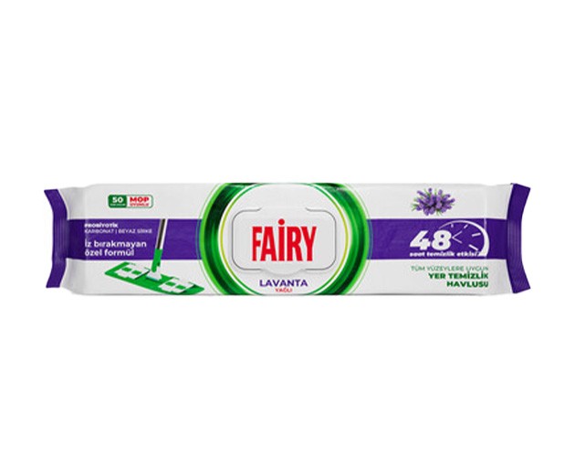 FAIRY იატაკის საწმენდი სველი ხელსახოცი 50ც