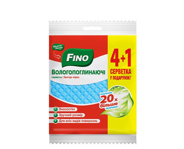 FINO ტენის შემწოვი ტილო 4+1