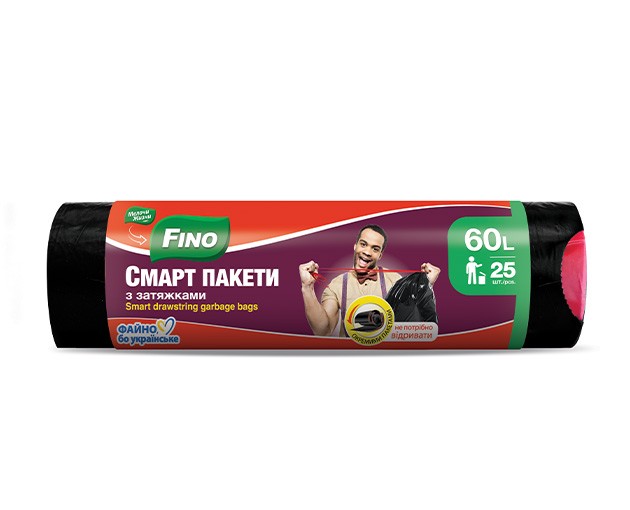 FINO garbage bag 60L 25pcs