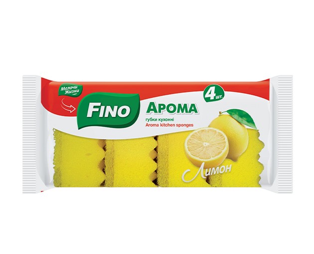 FINO lemon kitchen sponge 4 pcs