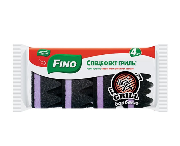 FINO Grill-barbecue kitchen sponge 4 pcs