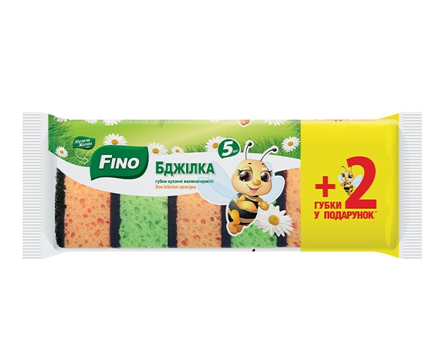 FINO kitchen sponge with large-pored 5+2