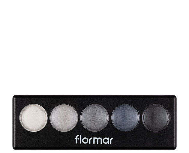 Flormar 5 ფერიანი თვალის ჩრდილი black dust 005