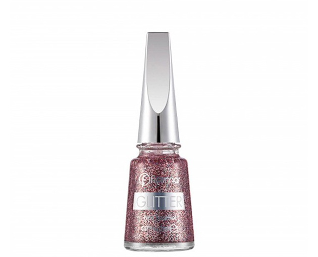 4856ლაქი გლიტერი GL-15 RED IN SILVER