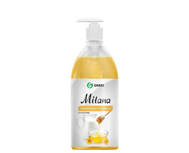 Grass moisturizing liquid soap milk and honey Milana 1L