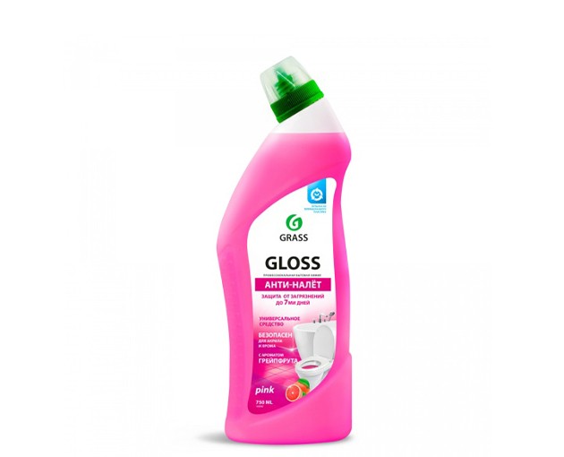 Grass Gloss Pink აბაზანის და ტუალეტის გამწმენდი გელი ვარდისფერი 750მლ