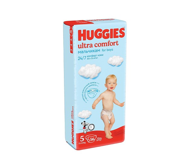 HUGGIES N5 ბავშვის საფენი ულტრა კომფორტი 12-22კგ