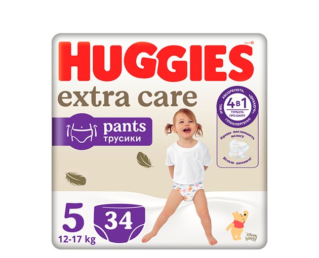 HUGGIES N5 ბავშვის ტრუსი ელიტ სოფტი 12-17კგ