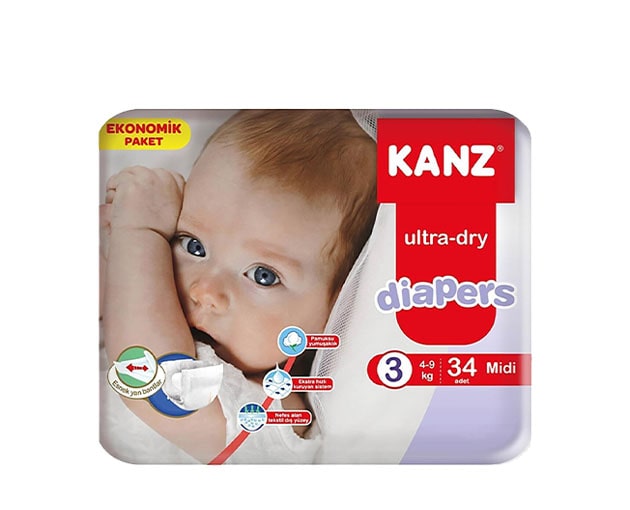 KANZ N3 ბავშვის საფენი 4-9კგ