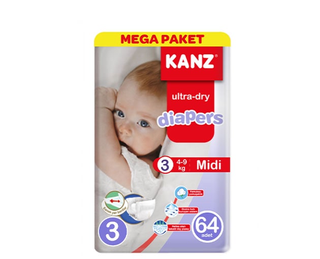 KANZ N3 ბავშვის საფენი 4-9კგ