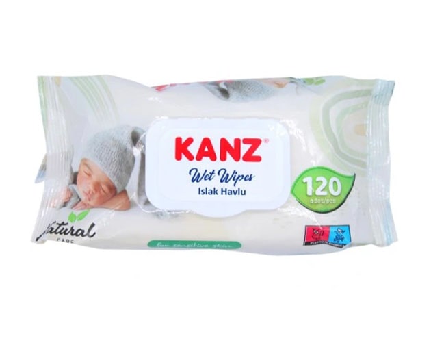 KANZ baby wet wipes 120 pcs