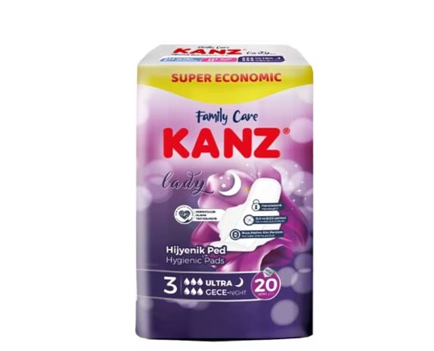 KANZ Ultra ჰიგიენური საფენი ღამის