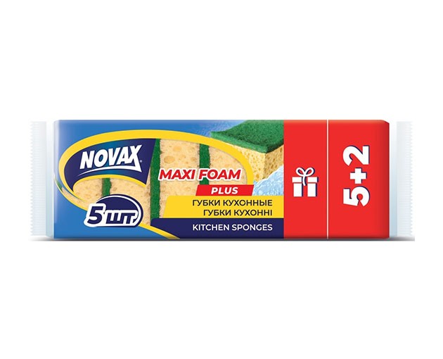 Novax სამზარეულოს ღრუბელი 5+2