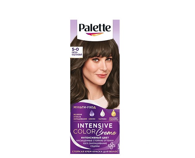 PALETTE თმის საღებავი 5-0 ღია ყავისფერი